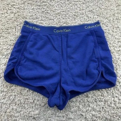 Calvin Klein Ropa de Dormir Mujer Pantalones Cortos Talla Mediana Azul Pijama Ropa de Salón Foto 1 de 4