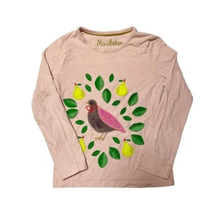 Mini Boden Partridge In A Pear Tree Tee Size 7/8 - Picture 1 of 6
