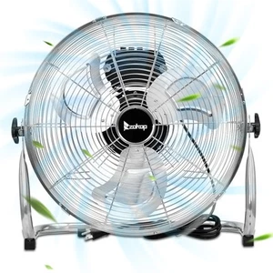 16 Inch 5688 CFM High Velocity Heavy Duty Metal Industrial Floor Fan Garage,Shop - Picture 1 of 15