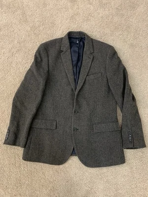 J. Crew Ludlow Blazer 42R Brown Herringbone Moon British 100% Wool Coat - Image 1 of 4