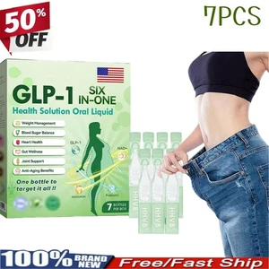 GLP-1 Six-in-One Health Solution Oral Liquld One Bottle to Targ et It All 7 Pcs - Picture 1 of 8