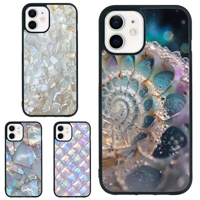 Para iPhone SE XS XR Max 5 6 7 8 Plus Cubierta Antiaraña Patrón Madreperla Foto 1 de 4