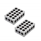 Blocks 23 Holes Matched Pair Ultra Precision 0.0002 Machinist 246 Jig Fit for Mi