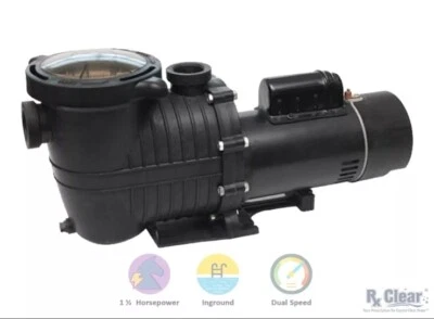 Rx Clear Mighty Niagara 1.5 HP Dual Speed In-ground Swimming Pump - 230V - Image 1 of 4