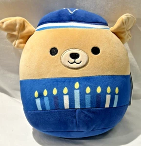 Squishmallows 8” Original Stuffed Animal Stevon the Hanukkah Dog Jewish Hebrew - Picture 1 of 5