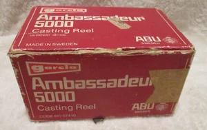 Carrete de fundición Garcia Ambassadeur 5000 vintage ~ código # 07410 ~ CAJA VACÍA - Imagen 1 de 7
