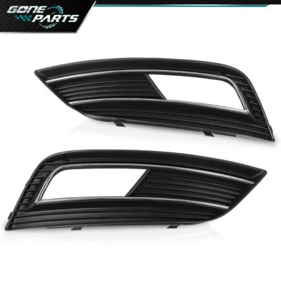 Fit For 2013-2016 Audi A4 Quattro New Fog Light Grille Cover Left & Right LH RH Foto 1 de 4