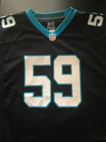 Carolina Panthers Luke Kuechly #59 Nike Black Game Jersey - Youth XL Cover