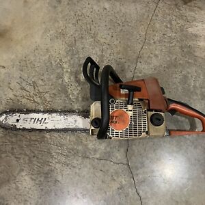 Stihl 025 Chainsaw 16” Bar Runs, Sharp New Chain, Original Sprocket, Ready to Go