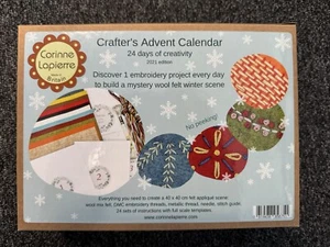 Corinne Lapierre 2021 Crafter's Advent Calendar Embroidery Sewing Kit-BRAND NEW - Picture 1 of 2