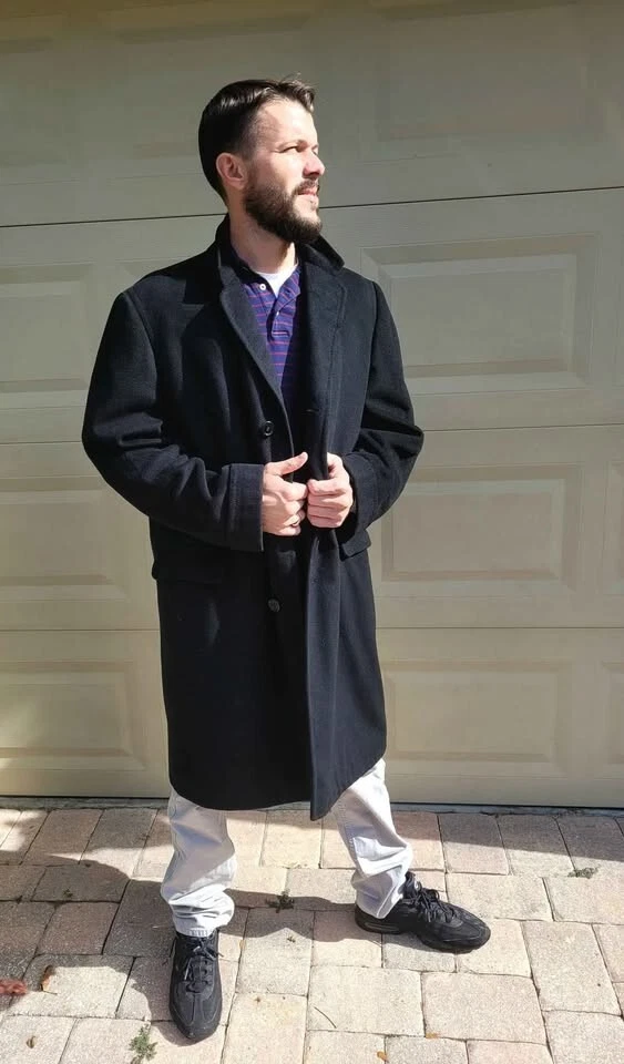 Abrigo largo para hombre Vintage Cashmere Mink talla L XL 42 44 Por favor, LEE la descripción Foto 1 de 4