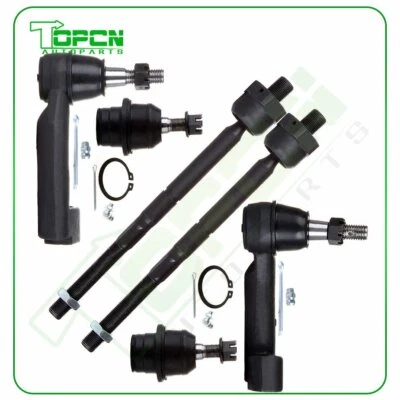 6pcs Front Tie Rod Ends Ball Joints For Ford F-150 Lincoln Navigator 2007-2016 Foto 1 de 4