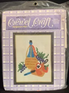 Sew N Tell Crewel Craft Kit: Fruit & Wine NEW - Picture 1 of 1