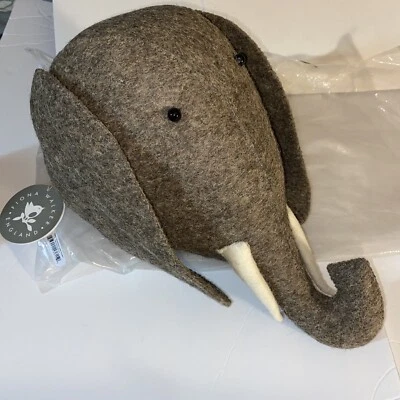 Fiona Walker England/ semi elephant with tusk 100% wool/open Box/ With Tags - Image 1 of 4