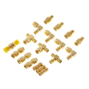 18 Pcs/Set Connector Kits Male Female SMA Plug Converter Coaxial Adapter - Zdjęcie 1 z 8