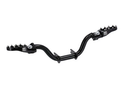 Set: LT Fußrastenträger, mit MX Fußrasten in Schwarz - für Simson S50, S51, S53, - Bild 1 von 4