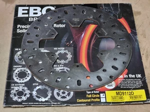 EBC FRONT FIXED BRAKE DISC MD9112D - Gilera Fuoco 500 2007-14 + - Picture 1 of 22