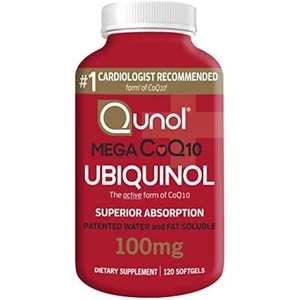 Ubiquinol CoQ10 100mg Softgels, Qunol Mega Ubiquinol 100mg - Superior Absorption - Picture 1 of 1