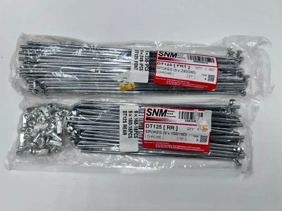 Yamaha Enduro DT DT125 DT175 Wheel Spoke SET Front and Rear 18' 21' CP - Image 1 of 4