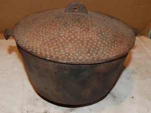 Cast Iron Round Bottom Kettle & Lid 8”x 6” Dutch Oven Cooking Utensils 288W - Picture 1 of 7