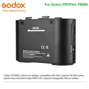 Godox Akku BT5800 Li-Akku 5800MAh externer Blitz Power Backup für PB960 - Bild 1 von 3