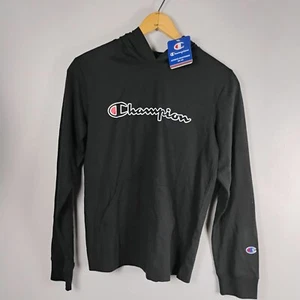 Champion Shirt Kids Size Large Black Casual Hoodie Pullover Long Sleeve - Picture 1 of 8
