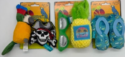 3PC Multipet Margaritaville Cat Toy Set W/ Cat Nip ~ FAST SHIPPING ~ NEW - Image 1 of 2