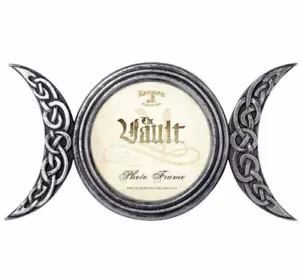 Triple Moon Photo Frame, Wiccan, Pagan, Celtic, Mythical Gift, Alchemy England - Picture 1 of 3