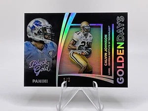 Calvin Johnson 2015 Panini Black Gold Golden Days Holo White Gold Foil #GDA20 /5 - Picture 1 of 2