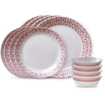 NEW Corelle Everyday Expressions 12-Pc Dinnerware Set, Service for 4, Durable - Image 1 of 4