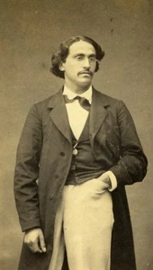 Frankreich Paris Arzt Medizin? Mode Autogramm altes CDV Foto Pierre Petit 1870 - Bild 1 von 3