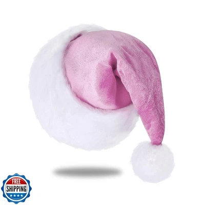 Sombrero de Papá Noel Eoocan, Sombrero de Papá Noel para Niños, Unisex Terciopelo Comodidad Luz Foto 1 de 4