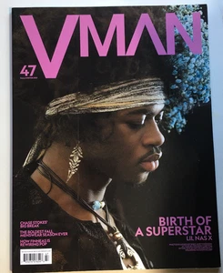 VMan Magazine 47 Lil Nas X Men Fall Winter 2021 Oversized Fashion Designer V Man - Picture 1 of 16