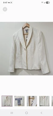 Investments Clasic Chic Cream Women's Blazer - Image 1 of 4