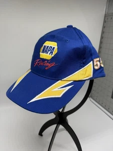 NAPA Racing Hat Michael Waltrip Racing Cap Adjustable Strapback Blue & Yellow - Picture 1 of 8