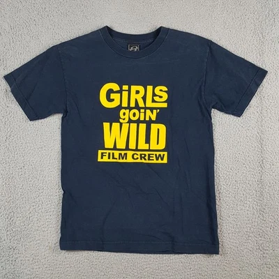 Vintage 00s Girls Goin' Wild Film Crew Baby Tee Women's Size S Promo Y2K T Shirt - Image 1 of 4