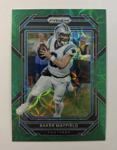 2022 Panini Prizm Football Baker Mayfield Green Scope /75 Panthers #39 - Picture 1 of 2