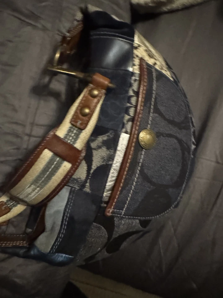 Bolso de mano Hobo Coach Vintage Denim Patchwork 10019 Foto 1 de 4