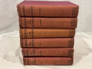 50 Most Remarkable Sermons By C.H. Spurgeon 1908 Passmore & Alabaster LOT OF 6 - Picture 1 of 11