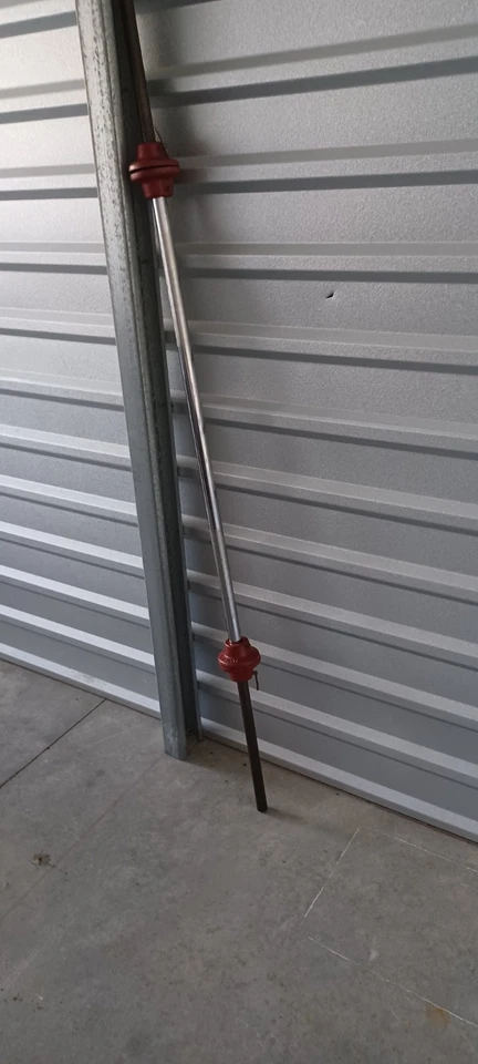 Barra York Standard 1" 6 pies vintage, con funda cromada Foto 1 de 4