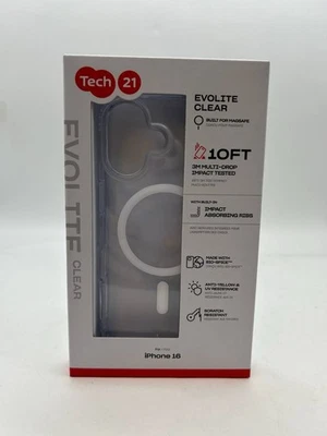 Tech21 Evolite Clear Iphone 16 Case 10Ft Impact Protection Slim - Image 1 of 3