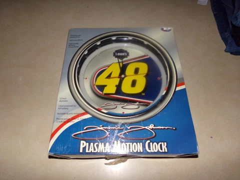 Jimmie Johnson #48 PLASMA MOTION CLOCK  Nascar Lowe's Cover