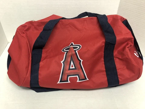 Mike Trout #27 LA Angels Duffle Bag Sponsored By: Timeless Skin Care Cover