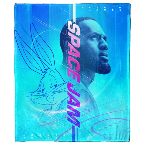 The Northwest Group LeBron James 50'' x 60'' "Space Jam 2" Game On Throw Blanket Cover
