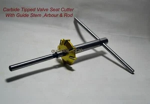 BRAND NEW CARBIDE TIPPED VALVE SEAT CUTTER 2.08  45 deg + 7 mm stem guide & remr - Afbeelding 1 van 4