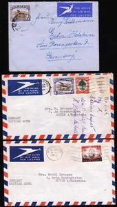 South Africa Lot 3 Airmail Letters from 1951-54 to Germany - Picture 1 of 1