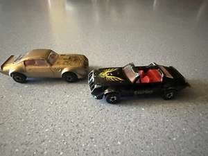 Vintage MATCHBOX CAR Lot Of 2 PONTIAC FIREBIRD SUPERFAST 1979 Hot Wheels GI Joe - Picture 1 of 3