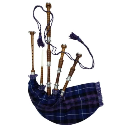 Scozzese TC Cornamusa Completo Misura Argento Supporti Naturale Finire Con Tutor - Immagine 1 di 4