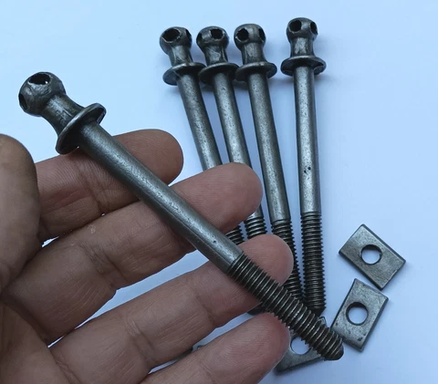 Antique Bolt Screw French Bed Replacemen 4 3/8'' long 3 Available Price for one Cover