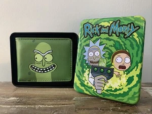 Rick & Morty Pickle Rick Bi-fold Wallet Collectable Tin Buckle-Down - Picture 1 of 1